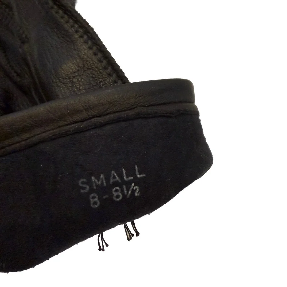 Vintage Leather Gloves Black Women's Size Small‎ 8 - 8.5